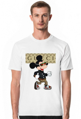 Koszulka męska - GUCCI MIKI - tomalowa