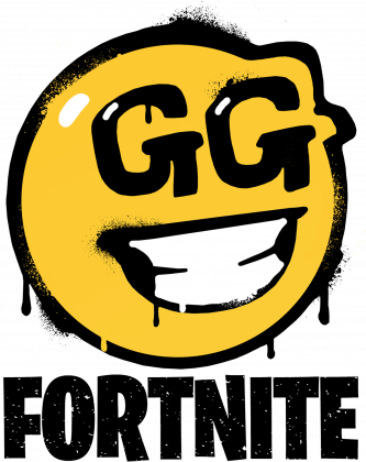 GG Smiley - Koszulka Baseball Fortnite