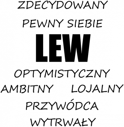kubek - znak zodiaku, lew