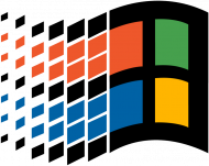 aesthetic retro windows 95/98 logo