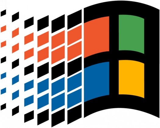 aesthetic retro windows 95/98 logo