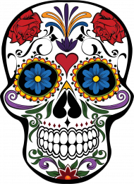 Meksykańska czaszka kolor