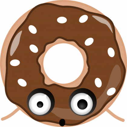 Brązowy donut