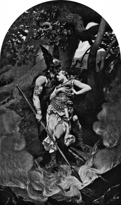 Wotan takes leave of Brunhild