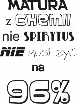Kubek  Matura z chemii