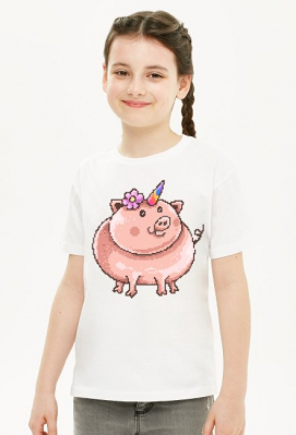 Piggy Corn - Świnka jednorożec - w-koszulce.pl
