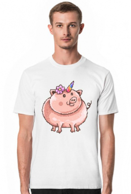 Piggy Corn - Świnka jednorożec - w-koszulce.pl