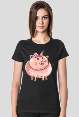 Piggy Corn - Świnka jednorożec - w-koszulce.pl