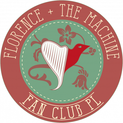 Pluszowy miś - logo Florence + The Machine Fan Club PL
