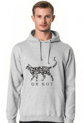 Bluza QR Kot - Raj koszulek - Koszulki z zabawnymi nadrukami | prezenty na każdą okazję