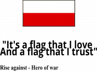 Polska flaga - duża + cytat (bluza)