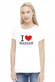 I love Warsaw Kocham Warszawę t-shirt damski