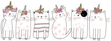 Bluza w jednorożce-koty - damska