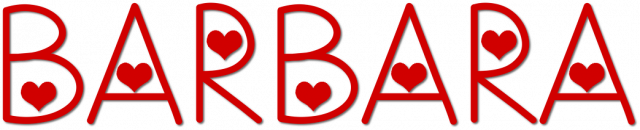 Kubek Barbara serce - Prezent dla Barbary
