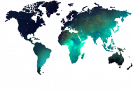 Mapa świata gwiazdy torba eko