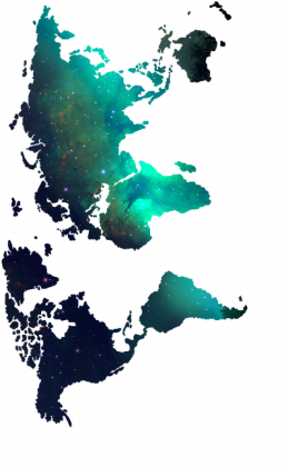 Mapa świata gwiazdy Podkładka pod mysz