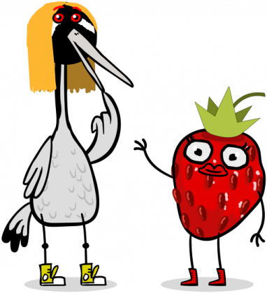 Żuraw i Poziomka Kubek