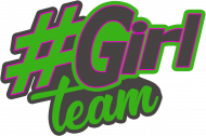 Koszulka "#Girl team" (white/grey/black)