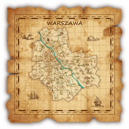Warszawa - Mapa Wyspy Skarbów