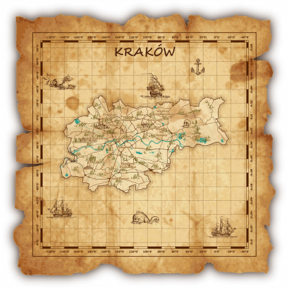 Kraków - Mapa Wyspy Skarbów