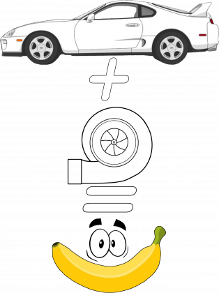 T-Shirt Supra + TURBO