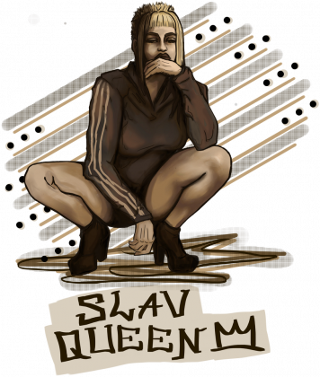 SLAV QUEEN - bluza z kapturem