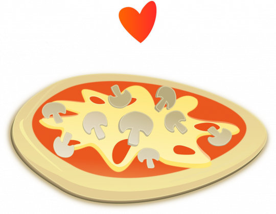 pizza i czerwone serduszko 1