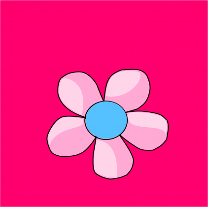 Maseczka Kolorowa Różowa Wiosenny Kwiat