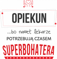 Koszulka opiekuna-superbohatera męska