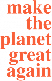 Make the planet great again - koszulka męska, kolor biały