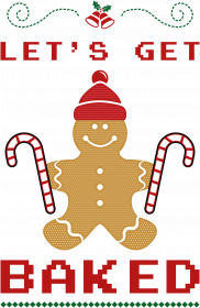 Let's get baked - koszulka męska świąteczna