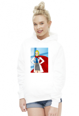 Bluza damska z kapturem Pielęgniarka Superbohaterka - AKCJA-RE-AKCJA