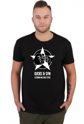 Koszulka Męska - Ojciec i Syn (Prezent na Dzień Taty) - Mustache - Koszulki, które pokochasz