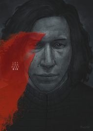 STAR WARS Kylo Ren Scar - plakat A1