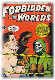 Komiks Retro - horror - Forbidden Worlds #26, czerwona
