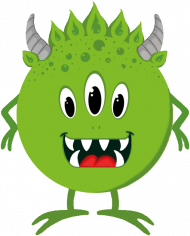 Zielony potworek