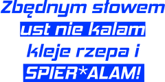 Zbędnym słowem ust nie kalam - Kubek Marcin Pastok