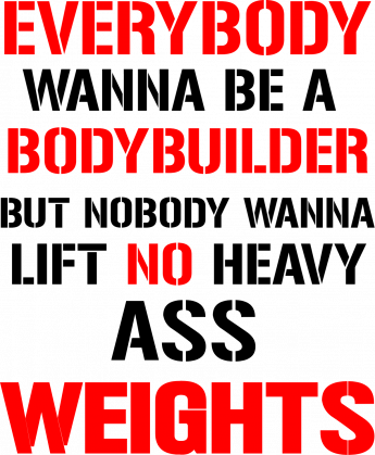 Koszulka na siłownię Everybody Wanna Be a Bodybuilder