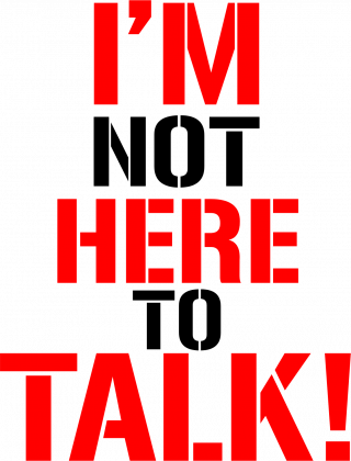 Koszulka na siłownię I'm not here to talk