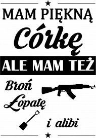 Koszulka męska MAM PIĘKNĄ CÓRKĘ