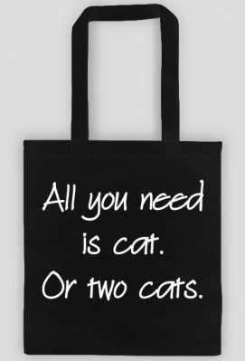 Torba ALL YOU NEED IS CAT - Fioletowa Koszulka