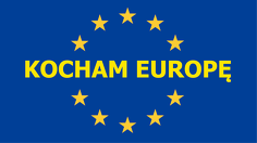 Dwustronny kubek "Kocham Europę"