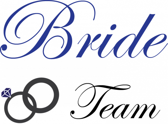 Panieński Bride Team biała niebieski