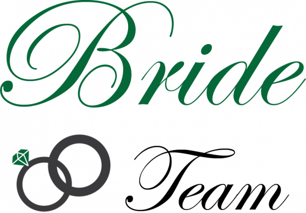 Panieński Bride Team biała zielony