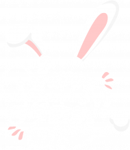 Happy Easter - biały napis z uszami i ogonem królika - męska koszulka