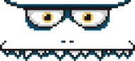 Pixel Art - twarz Potwora - styl retro - grafika inspirowana grą Minecraft - magiczny kubek