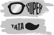 Urodzony w urodziny - Super Tata - idealny prezent dla taty na dzień ojca i urodziny - okulary - wąsy - szare tło - koszulka męska