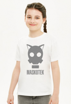 Maskotek - kot - maska gazowa - retro - vintage - postapo - apokalipsa - dziewczynka koszulka - Born to Design