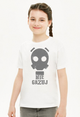 Nie Gazuj - Maska Gazowa - Retro - Vintage - Postapo - Apokalipsa - dziewczynka koszulka - Born to Design