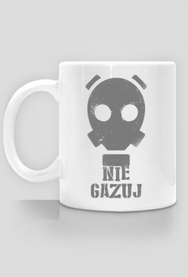 Nie Gazuj - Maska Gazowa - Retro - Vintage - Postapo - Apokalipsa - kubek - Born to Design